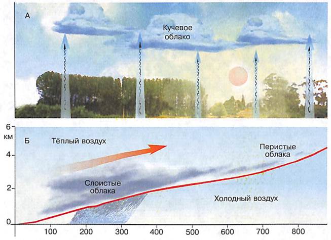 Как образуются облака 6 класс. Схема атмосферы осадки. Схема атмосферных осадков. Виды осадков. Типы облаков с осадками.